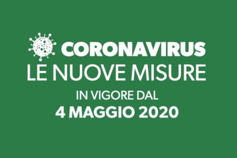 Coronavirus e nuove misure in vigore dal 4 maggio 2020