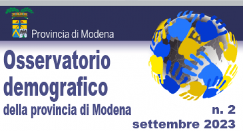 Copertina - Osservatorio demografico della provincia di Modena - n. 2 settembre 2023