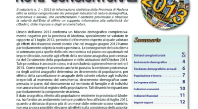 Note Congiunturali n.1 - Gennaio 2013