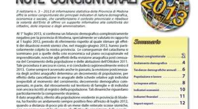 Note Congiunturali n.3 - Luglio 2013