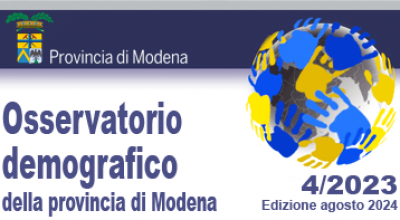 Copertina - Osservatorio demografico della provincia di Modena 4/2023 - Edizione agosto 2024