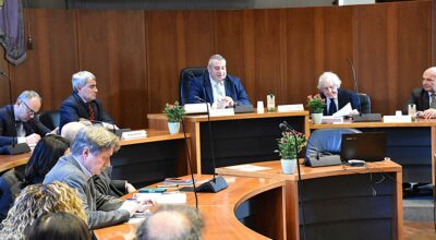Sala di consiglio provinciale - Modena, 27/11/2025 - Convegno - Presidente Braglia e relatori del convegno