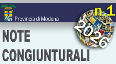 Logo della Provincia di Modena - Note Congiunturali n. 1 - gennaio 2026
