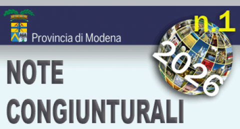 Logo della Provincia di Modena - Note Congiunturali n. 1 - gennaio 2026