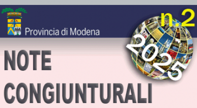 Logo della Provincia di Modena - Note Congiunturali n. 2 - aprile 2025