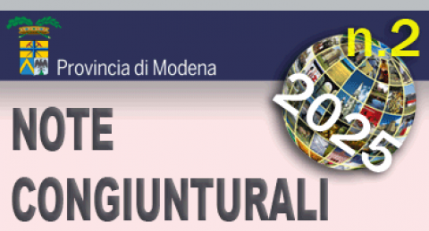 Logo della Provincia di Modena - Note Congiunturali n. 2 - aprile 2025