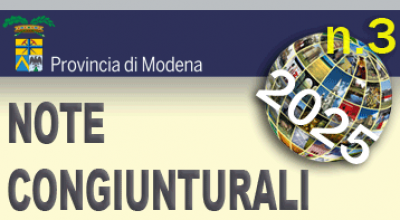 Logo della Provincia di Modena - Note Congiunturali n. 3 - luglio 2025