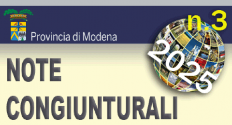 Logo della Provincia di Modena - Note Congiunturali n. 3 - luglio 2025