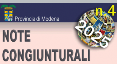 Logo della Provincia di Modena - Note Congiunturali n. 4 - ottobre 2025