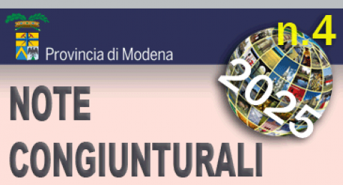 Logo della Provincia di Modena - Note Congiunturali n. 4 - ottobre 2025