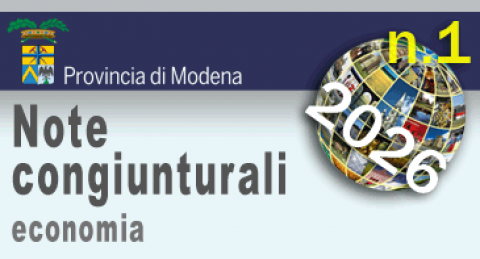 Logo della Provincia di Modena - Note Congiunturali n. 1 economia - gennaio 2026