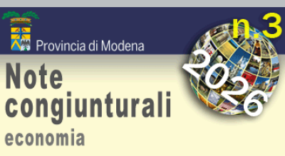 Logo della Provincia di Modena - Note Congiunturali n. 3 economia - luglio 2026