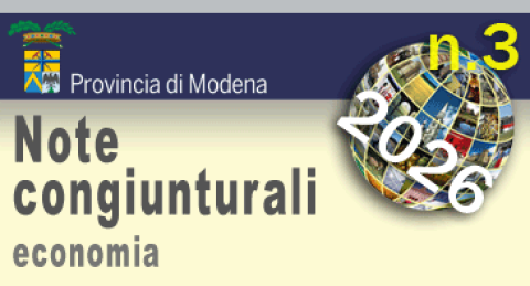 Logo della Provincia di Modena - Note Congiunturali n. 3 economia - luglio 2026
