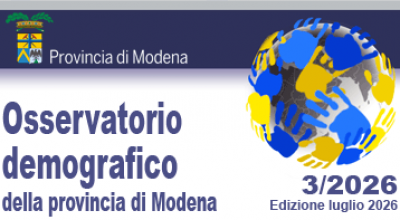 Copertina - Osservatorio demografico della provincia di Modena - n. 3/2026 - Edizione luglio 2026